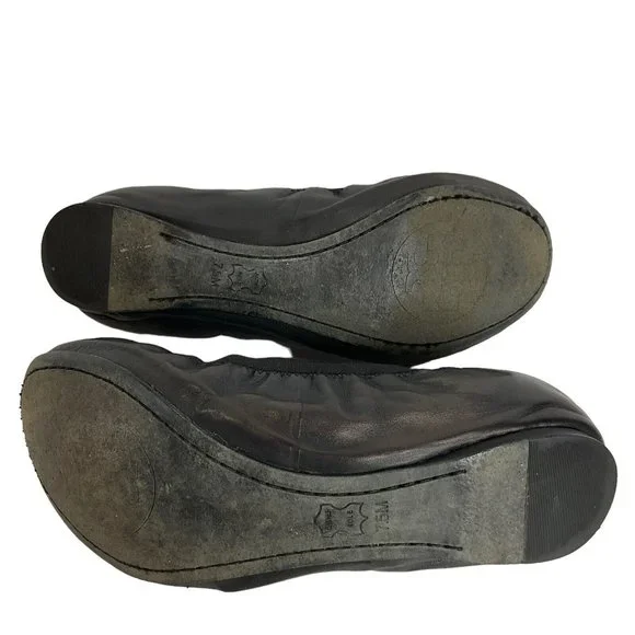 Tory Burch Shoes Womens Size 7.5 Black Caroline Mestico Slipper Soft Calf Flat - Picture 10 of 16